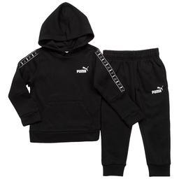 Boys (4-7) Puma(R) 2pc. Cotton Fleece Pullover Set - Puma Black