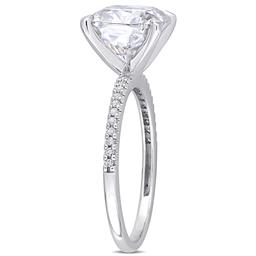 Gemstone Classics™ 14kt. White Gold Moissanite & Diamond Ring
