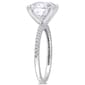 Gemstone Classics™ 14kt. White Gold Moissanite & Diamond Ring - image 3