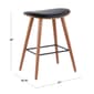 LumiSource Saddle Mid-Century Modern Counter Stools - Set of 2 - image 8