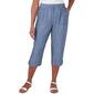 Womens Alfred Dunner Blue Bayou Textured Capris - image 1