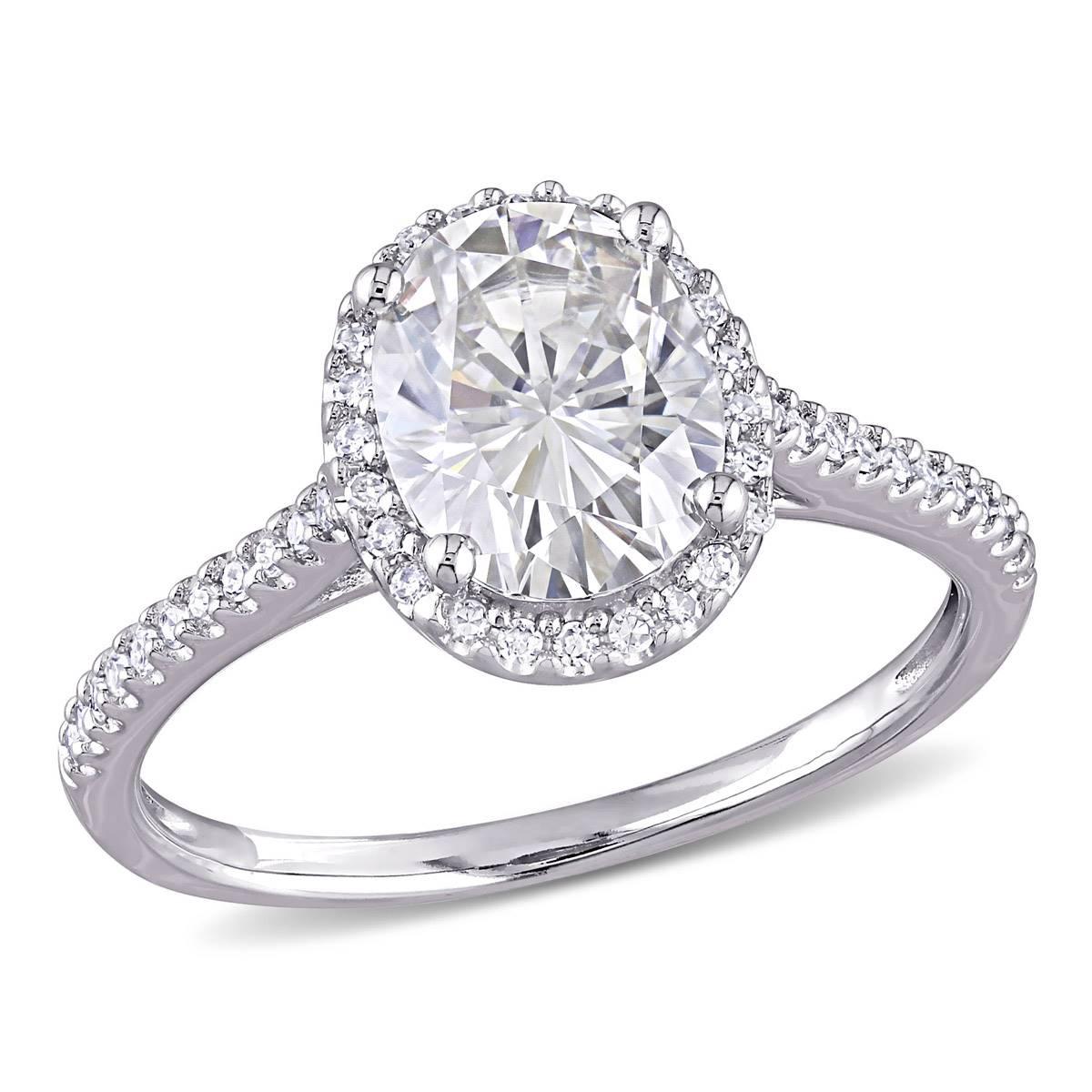 Diamond Classics™ 14kt. Oval Cut Double Halo Engagement...