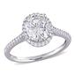 Diamond Classics&#40;tm&#41; 14kt. Oval Cut Double Halo Engagement Ring - image 1