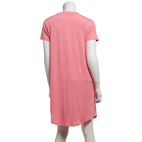 Plus Size Jaclyn Short Sleeve Paradise Screenprint Nightshirt