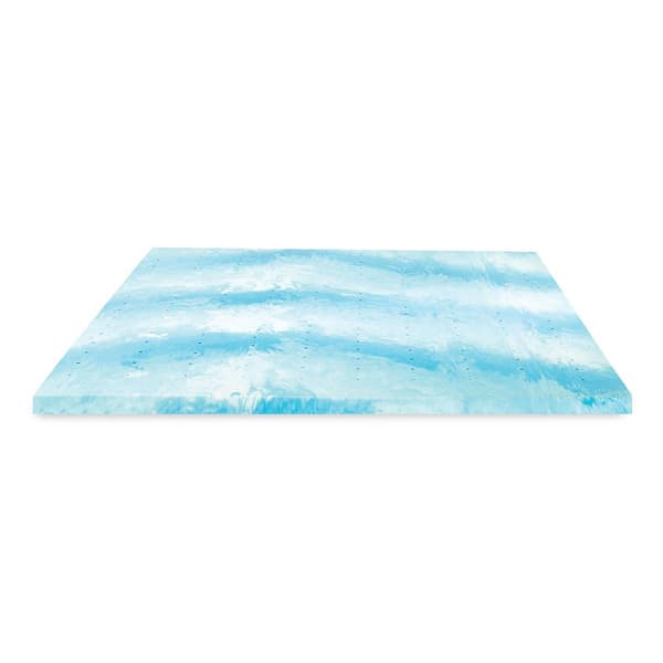 Bodipedic&#8482; 3in. Cooling Gel Swirl Memory Foam Mattress Topper