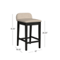 HH2 Home Maydena Wood Counter Height Stool - image 6