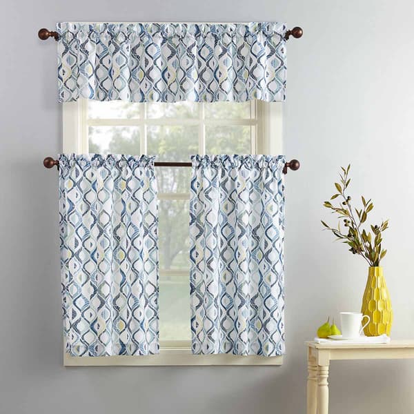 Nile 3pc Kitchen Curtain Set - image 