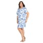 Plus Size R&M Richards Floral Linen Shirtdress - image 2