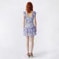 Juniors Crystal Doll Floral Print Double Tier Flutter Dress - image 2