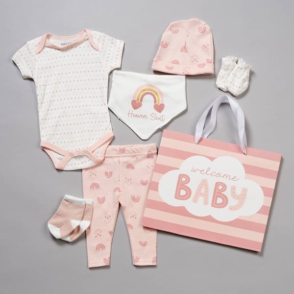 Baby Girl &#40;NB-6M&#41; baby views 8pc. Heaven Sent Hanging Gift Set