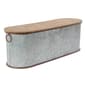 9th & Pike® Farmhouse Silver Entryway Storage Bench Set of 3 - image 3