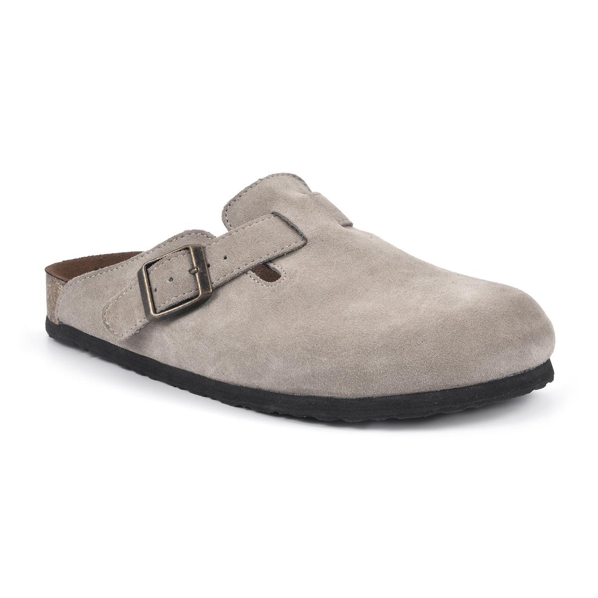 Womens White Mountain Bari Suede Footbeds™ Clogs