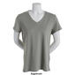 Womens Calvin Klein Performance Embroider Short Sleeve V-Neck Top - image 4