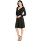 Womens 24/7 Comfort Apparel Long Sleeve Belted Dress - image 3