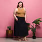 Plus Size 24/7 Comfort Apparel Elastic Waist A Line Maxi Skirt - image 3