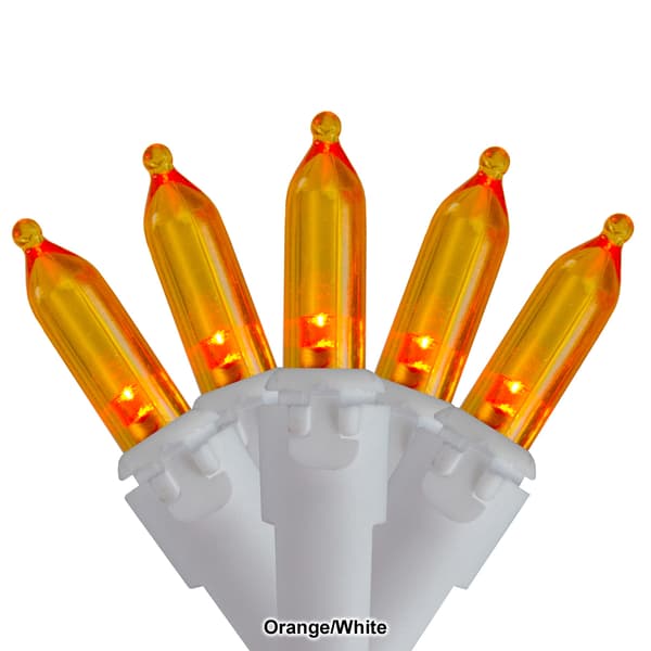 Northlight Seasonal 50ct. LED Orange Mini Christmas Light Set