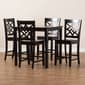 Baxton Studio Nicolette Dark Brown Finished Wood 5pc. Pub Set - image 8
