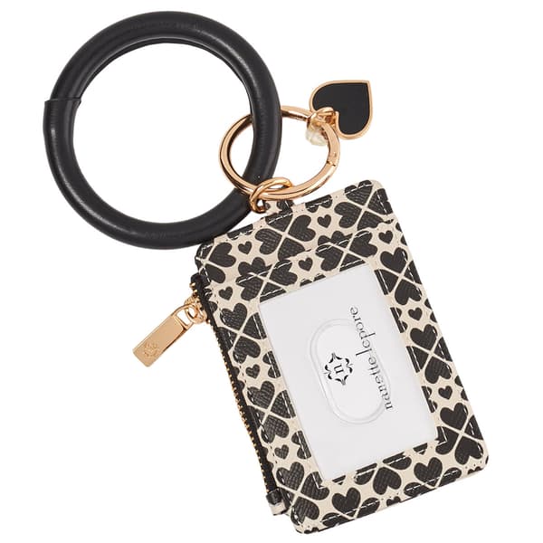 Womens Nanette Lepore Candi Bracelet Card Holder - Heart Geo