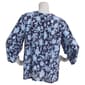 Plus Size Emily Daniels 3/4 Sleeve Split Neck Floral Blouse - image 3