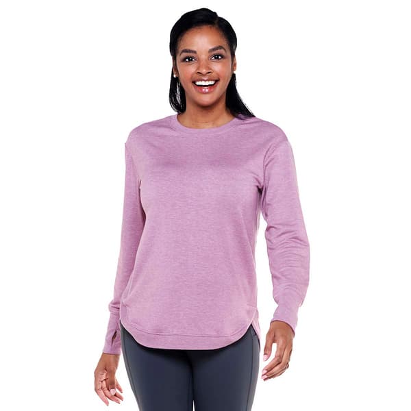 Womens RBX Rounded Hem Long Sleeve Sweatshirt - image 