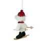 Northlight Skiing Snowman with Santa Hat Christmas Ornament - image 6