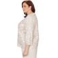 Plus Size Alfred Dunner Natural Wonder Abstract Keyhole Blouse - image 4