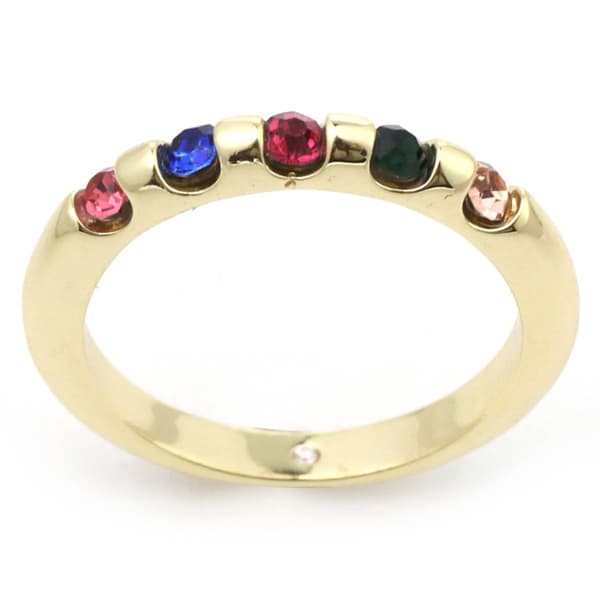 Ashley Cooper(tm) Rainbow Stone Band Ring - image 