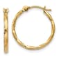 Gold Classics(tm) 14kt. Twist Hoop Earrings - image 1
