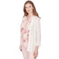 Womens Emaline Enchanted Bloom 3/4 Sleeve Pointelle Cardigan - image 2