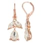 You''re Invited Rose Gold-Tone Crystal Double Drop Earrings - image 1