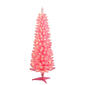 Puleo International Pre-Lit 4.5ft. Pink Pencil Christmas Tree - image 1