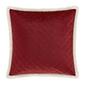 J. Queen New York Casey Sherpa Crimson Euro Quilted Sham - image 1