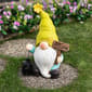 Northlight Seasonal Welcome Gnome w/ Lantern Garden Stake - image 1