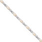 Gianni Argento Silver Plated XO Lab Opal & CZ Bracelet - image 1