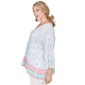 Plus Size Ruby Rd. Renaissance Romance 3/4 Bell Sleeve Blouse - image 3