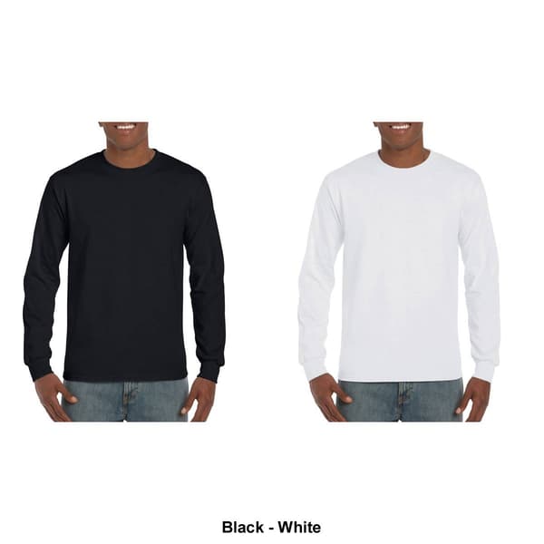 Mens Gildan® Classic Long Sleeve Ultra Cotton Crew Neck Tee