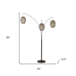 HomeRoots 82in. Bronze Three Light Tree Floor Lamp - image 4