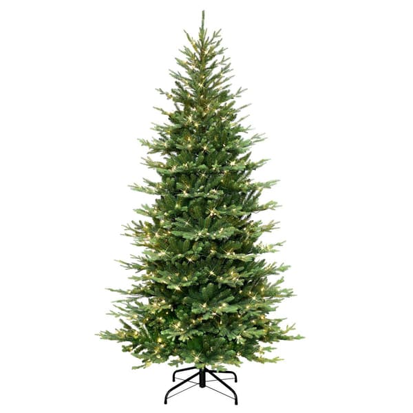 Puleo International 6.5ft. Pre-lit Slim Balsam Fir Tree