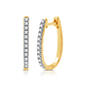 Nova Star&#174; 1/4ctw. Lab Grown Diamond Huggie Hoop Earrings - image 2