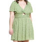 Juniors Plus Angie Print Twist Front Dress - image 3