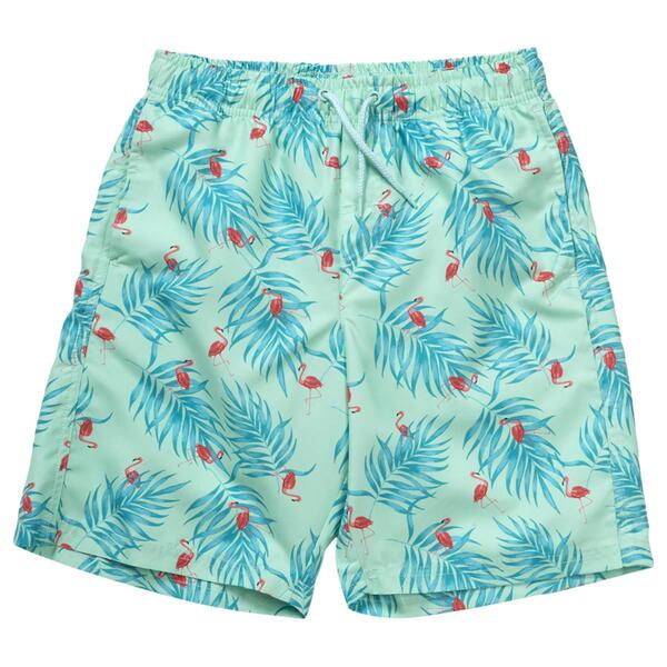 Boys &#40;8-20&#41; Surf Zone Flamingo Swim Shorts - image 