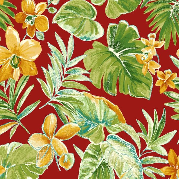 Jordan Manufacturing Beachcrest Floral High Back Chair Cushion