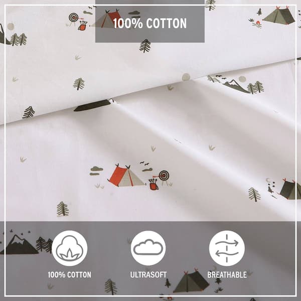 Eddie Bauer Cascade Camping Cotton Percale Sheet Set