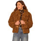 Womens Democracy Drop In Pocket Faux Fur Woven Jacket - image 1