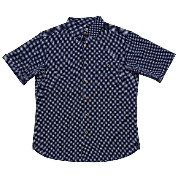 Mens Campia Mini Diamonds Button Down Shirt - Navy - image 