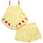 Girls (4-6x) Kiwi Floral/Fruit Smocked Top w/ Shorts Set - image 1