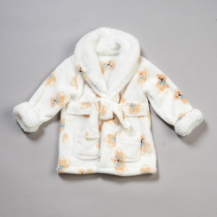 Baby Boy Little Celebrity(tm) Bow Tie Bears Plush Robe