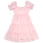 Girls (7-16) Jolie & Joy Clip Dot Puff Sleeve Tiered Dress - image 1