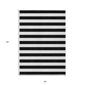 HomeRoots Black & White Stripe Non-Skid Indoor/Outdoor Area Rug - image 3