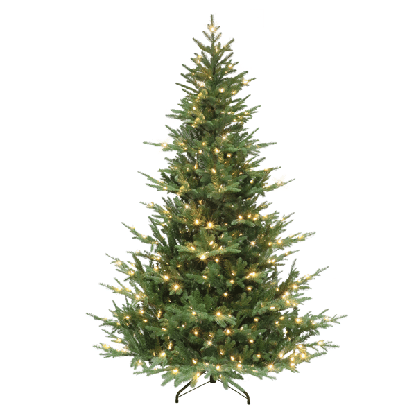 Puleo International 7.5ft. Pre-Lit Sacramento Fir Christmas Tree - image 